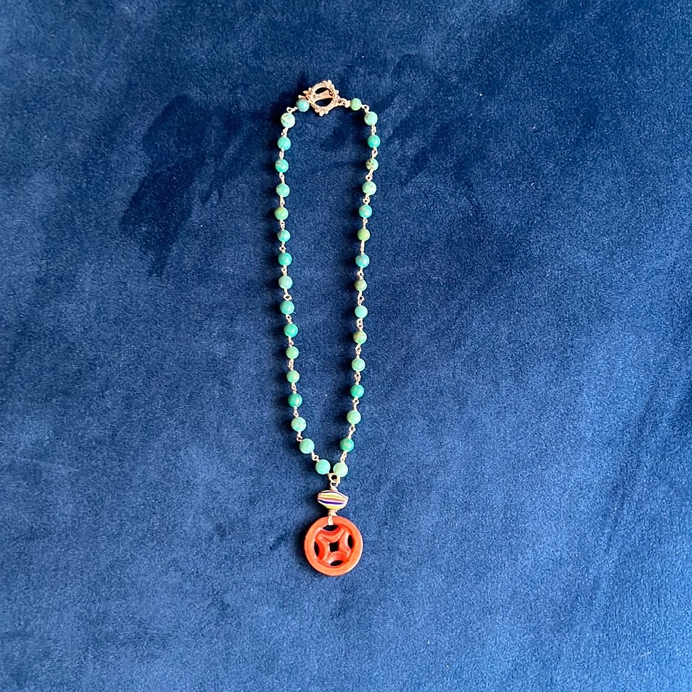 Turquoise Bead Necklace